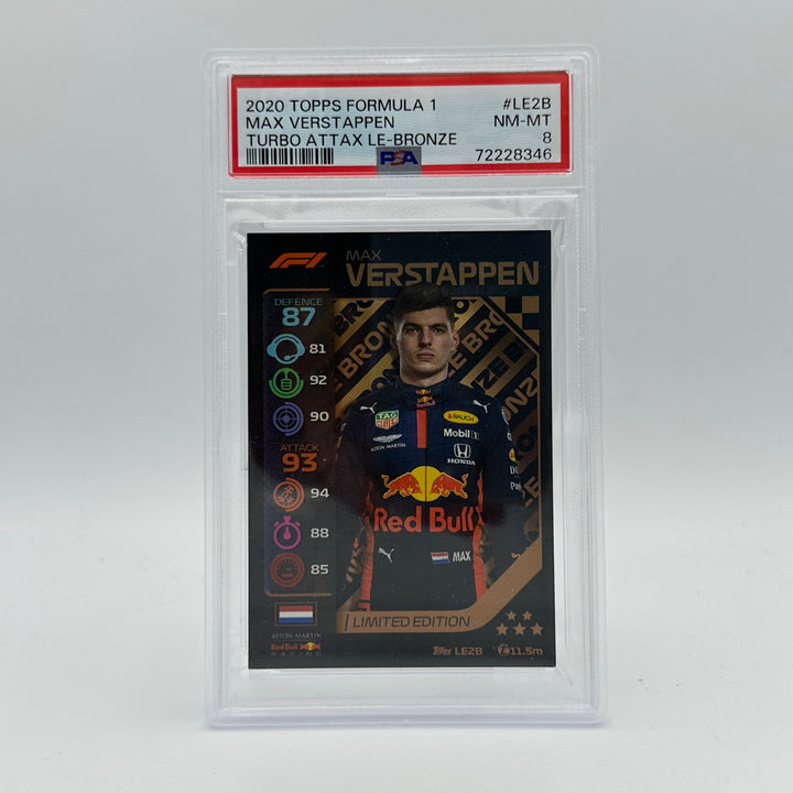PSA 8 -   MAX VERSTAPPEN  #LE2B - LIMITED EDITION - BRONZE