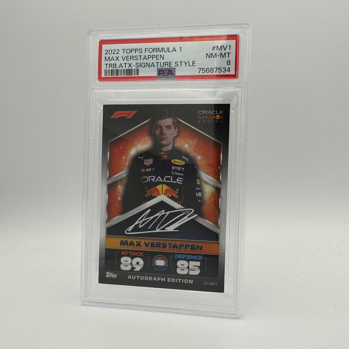 PSA 8 - MAX VERSTAPPEN #MV1 -  SIGNATURE STYLE