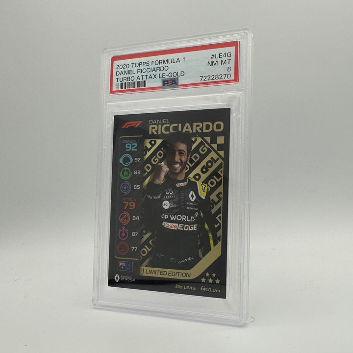 PSA 8 -   DANIEL RICCIARDO  #LE4G - LIMITED EDITION - GOLD