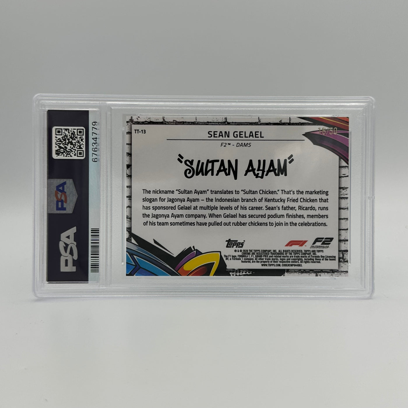 PSA 10 - 15/50     TRACK TAGS 13 SEAN GELAEL GOLD REFRACTOR