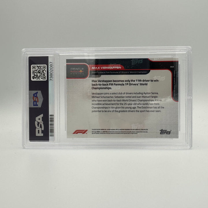 PSA 9 - 71/99 MAX VERSTAPPEN #63 - RED