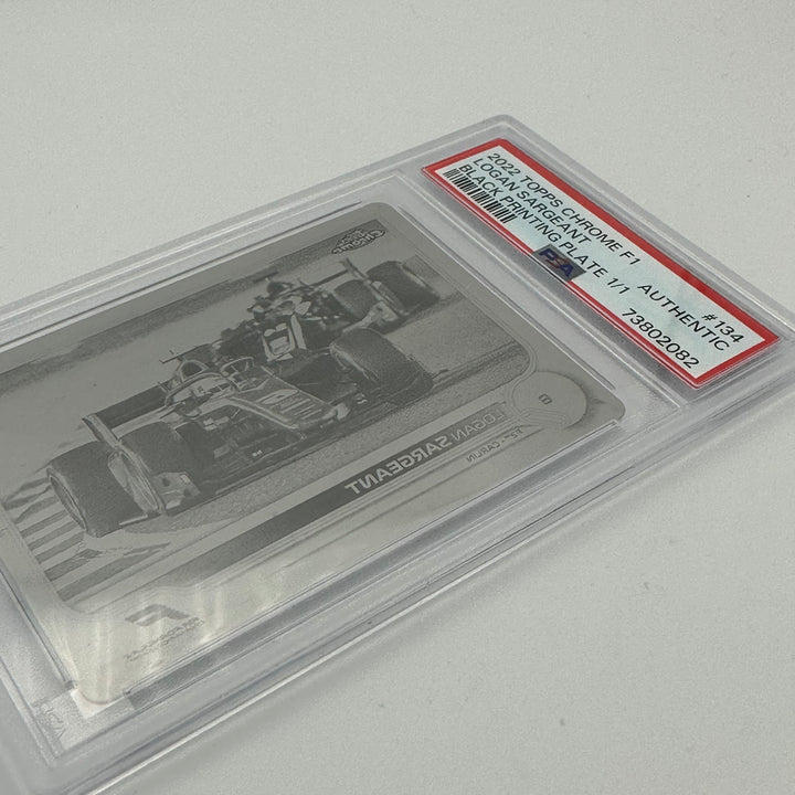 PSA Authentic - 1/1 LOGAN SARGEANT #134 - BLACK PRINTING PLATE