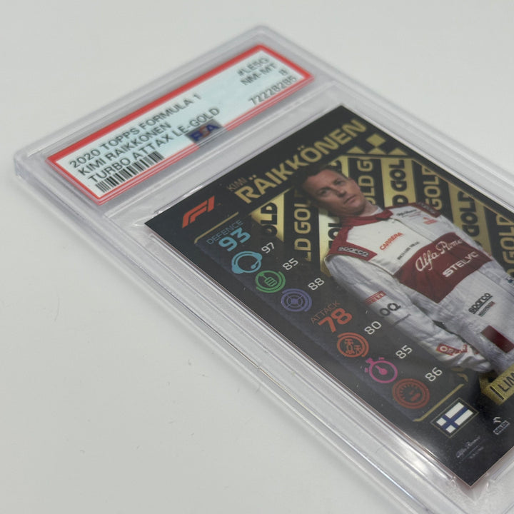 PSA 8 -   KIMI RAIKKONEN  #LE5G - LIMITED EDITION - GOLD