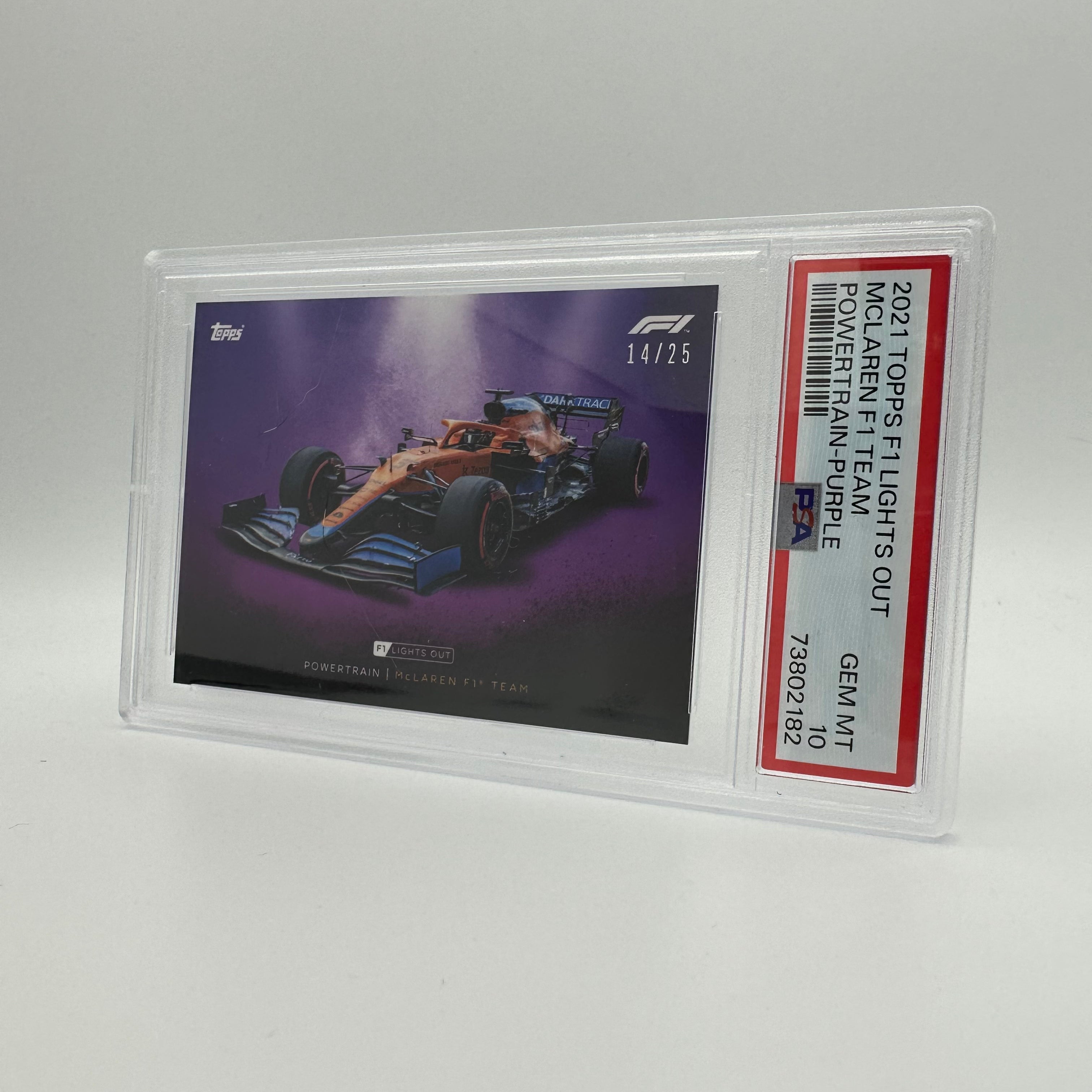 PSA 10 - 14/25 MCLAREN F1 TEAM - POWERTRAIN - PURPLE – Authenticsgg