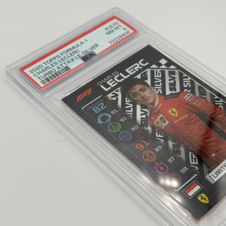 PSA 8 -   CHARLES LECLERC  #LE3S - LIMITED EDITION - SILVER
