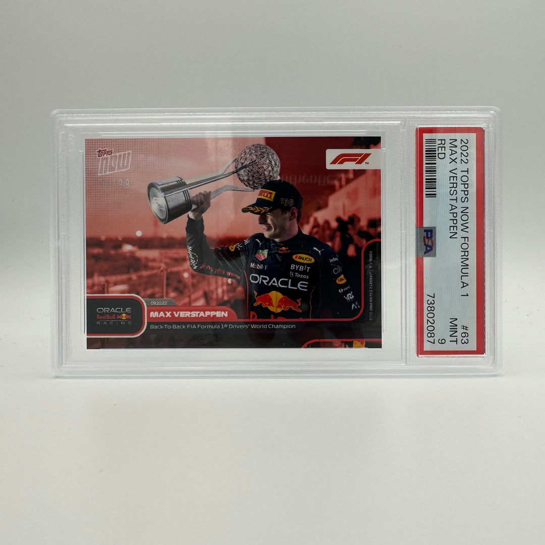 PSA 9 - 71/99 MAX VERSTAPPEN #63 - RED