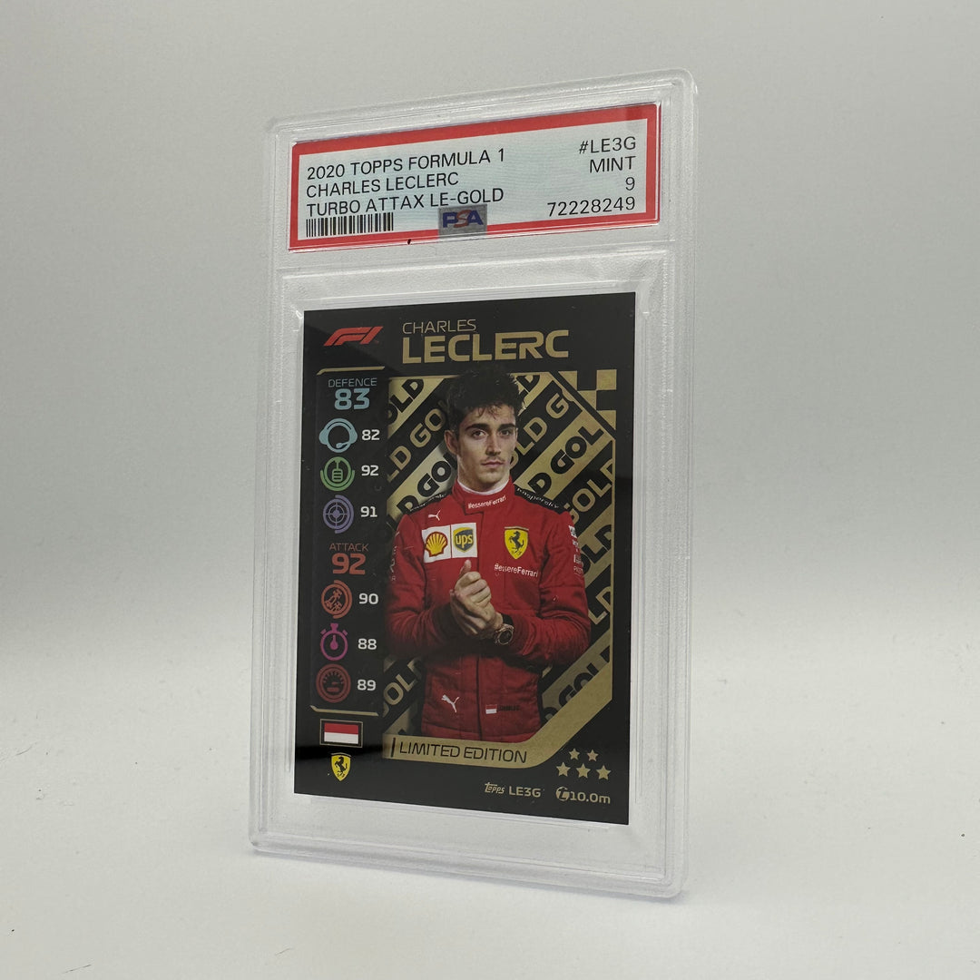 PSA 9 -   CHARLES LECLERC  #LE3G - LIMITED EDITION - GOLD