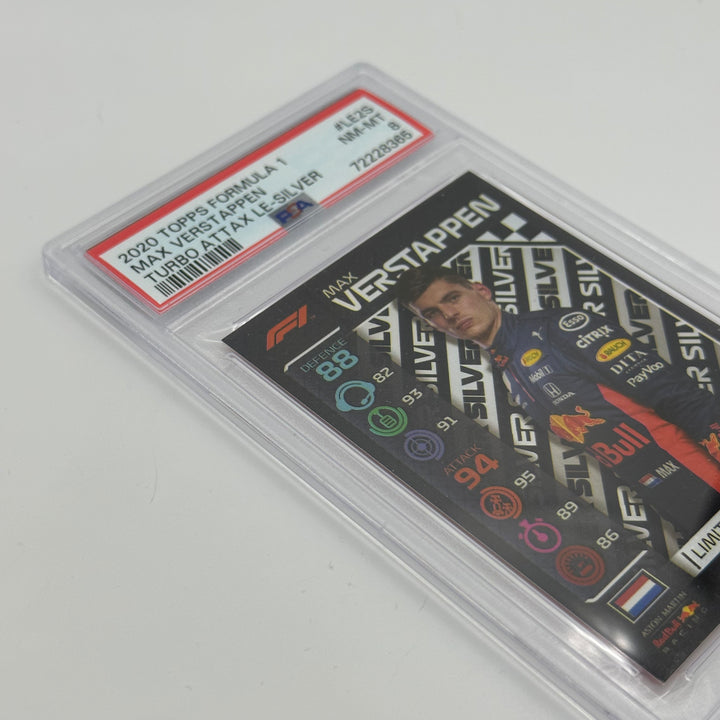 PSA 8 -   MAX VERSTAPPEN  #LE2S - LIMITED EDITION - SILVER
