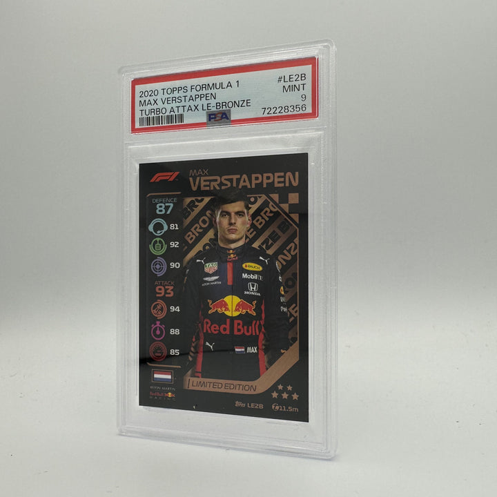 PSA 9 -   MAX VERSTAPPEN  #LE2B - LIMITED EDITION - BRONZE