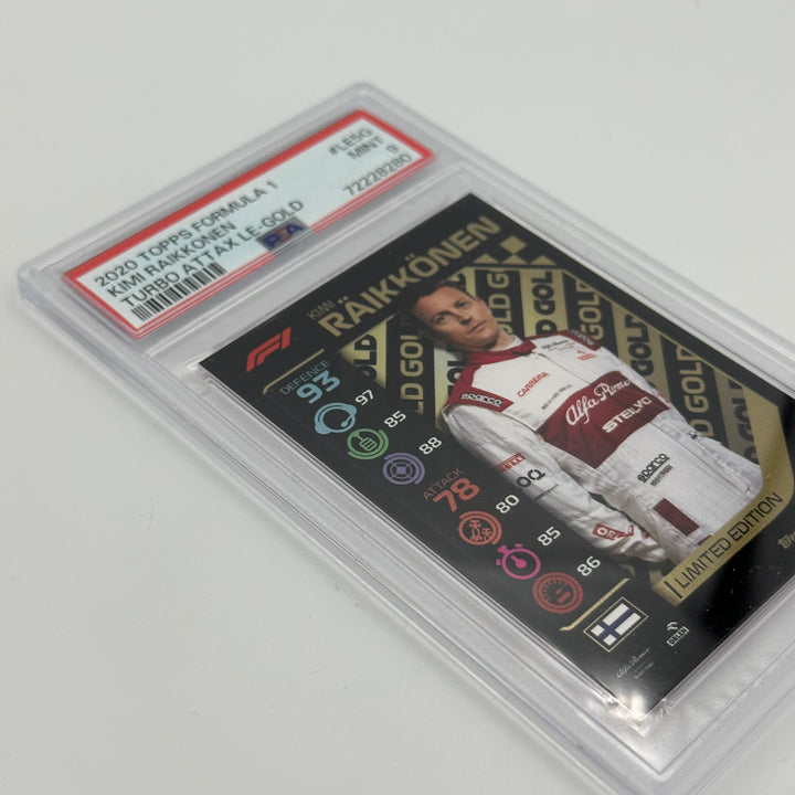 PSA 9 -   KIMI RAIKKONEN  #LE5G - LIMITED EDITION - GOLD