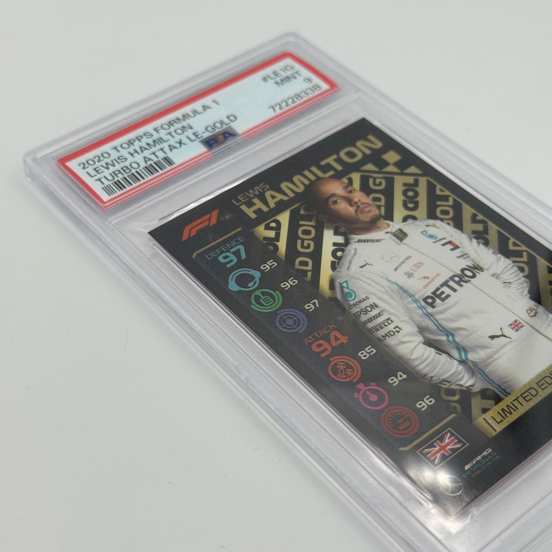 PSA 9 -   LEWIS HAMILTON  #LE1G - LIMITED EDITION - GOLD