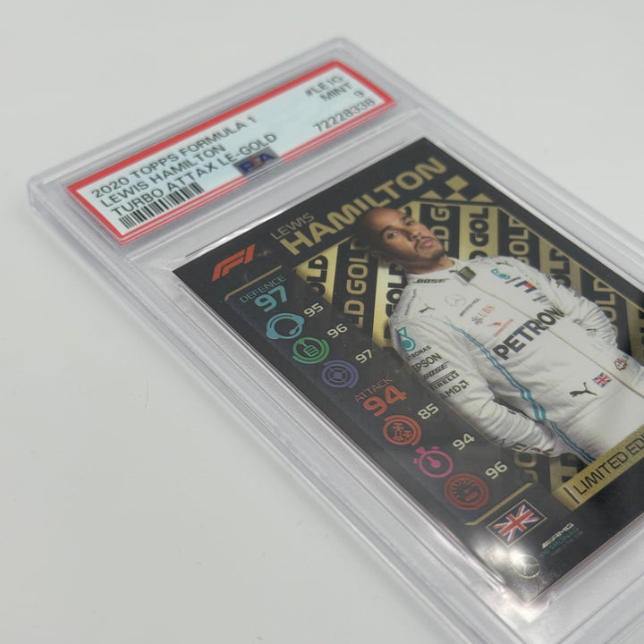 PSA 9 -   LEWIS HAMILTON  #LE1G - LIMITED EDITION - GOLD