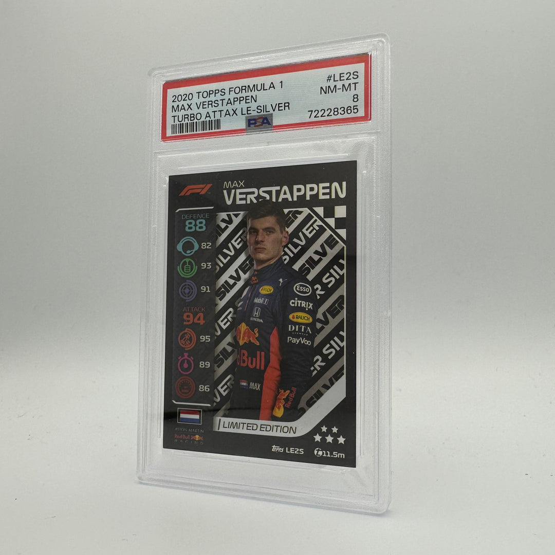 PSA 8 -   MAX VERSTAPPEN  #LE2S - LIMITED EDITION - SILVER