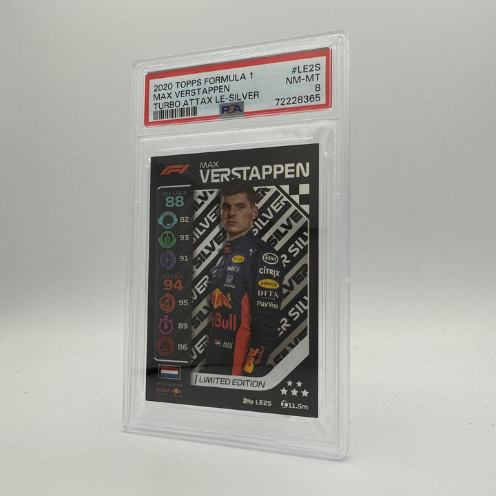 PSA 8 -   MAX VERSTAPPEN  #LE2S - LIMITED EDITION - SILVER