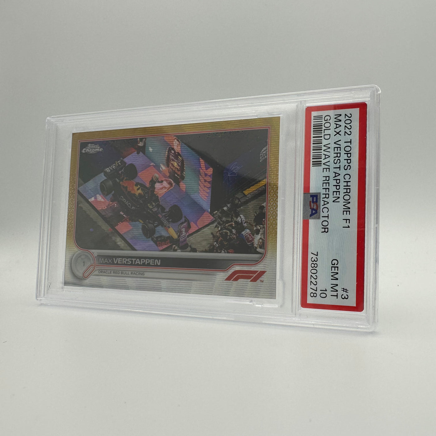 PSA 10 - 19/50 MAX VERSTAPPEN #3 - GOLD WAVE REFRACTOR