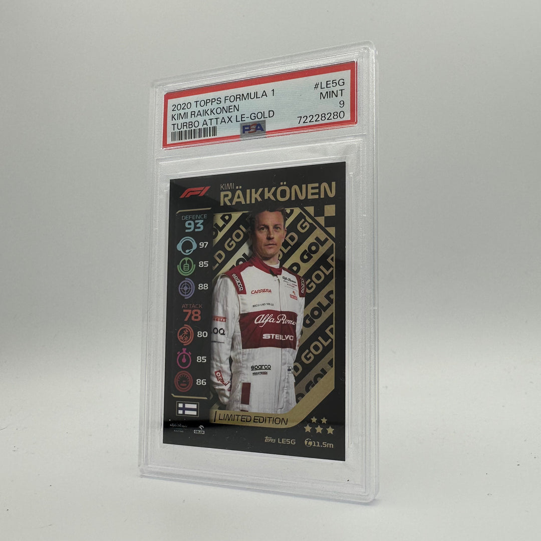 PSA 9 -   KIMI RAIKKONEN  #LE5G - LIMITED EDITION - GOLD