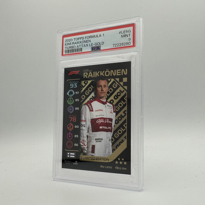PSA 9 -   KIMI RAIKKONEN  #LE5G - LIMITED EDITION - GOLD