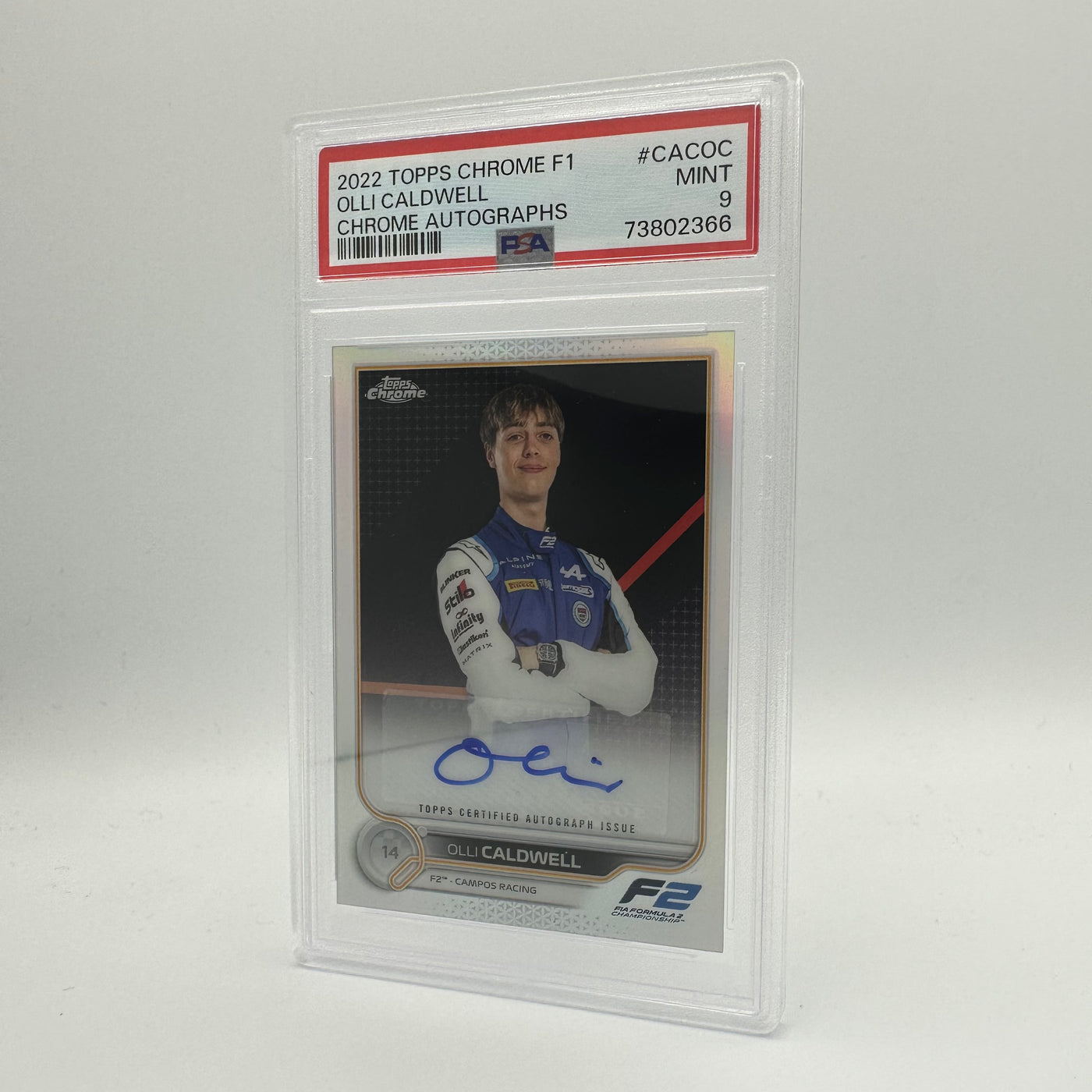 PSA 9 - OLLI CALDWELL #CACOC - AUTOGRAPHS