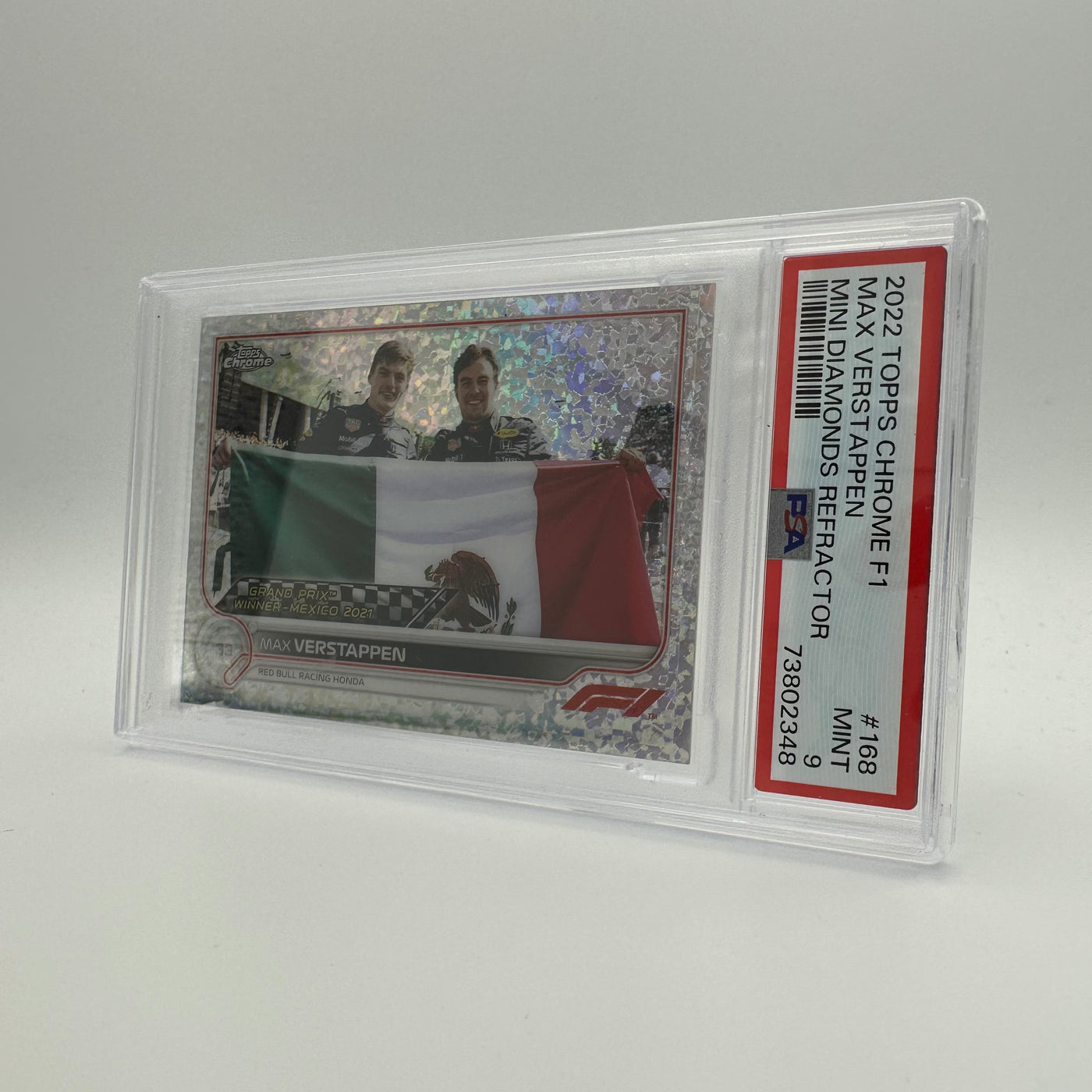 PSA 9 - 23/299 MAX VERSTAPPEN #168 - MINI DIAMONDS REFRACTOR