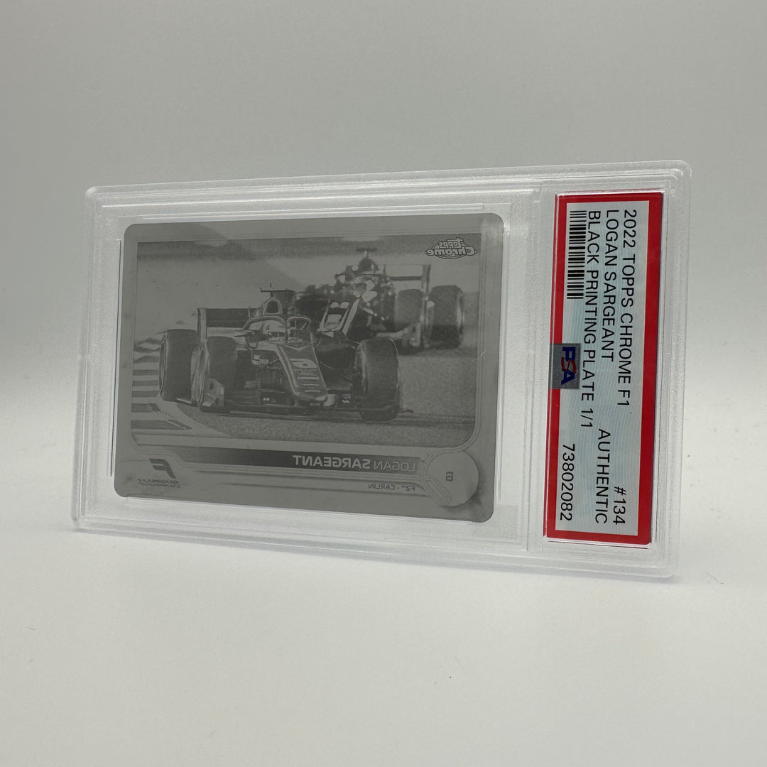PSA Authentic - 1/1 LOGAN SARGEANT #134 - BLACK PRINTING PLATE