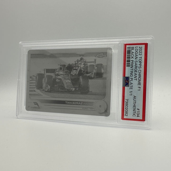 PSA Authentic - 1/1 LOGAN SARGEANT #134 - BLACK PRINTING PLATE