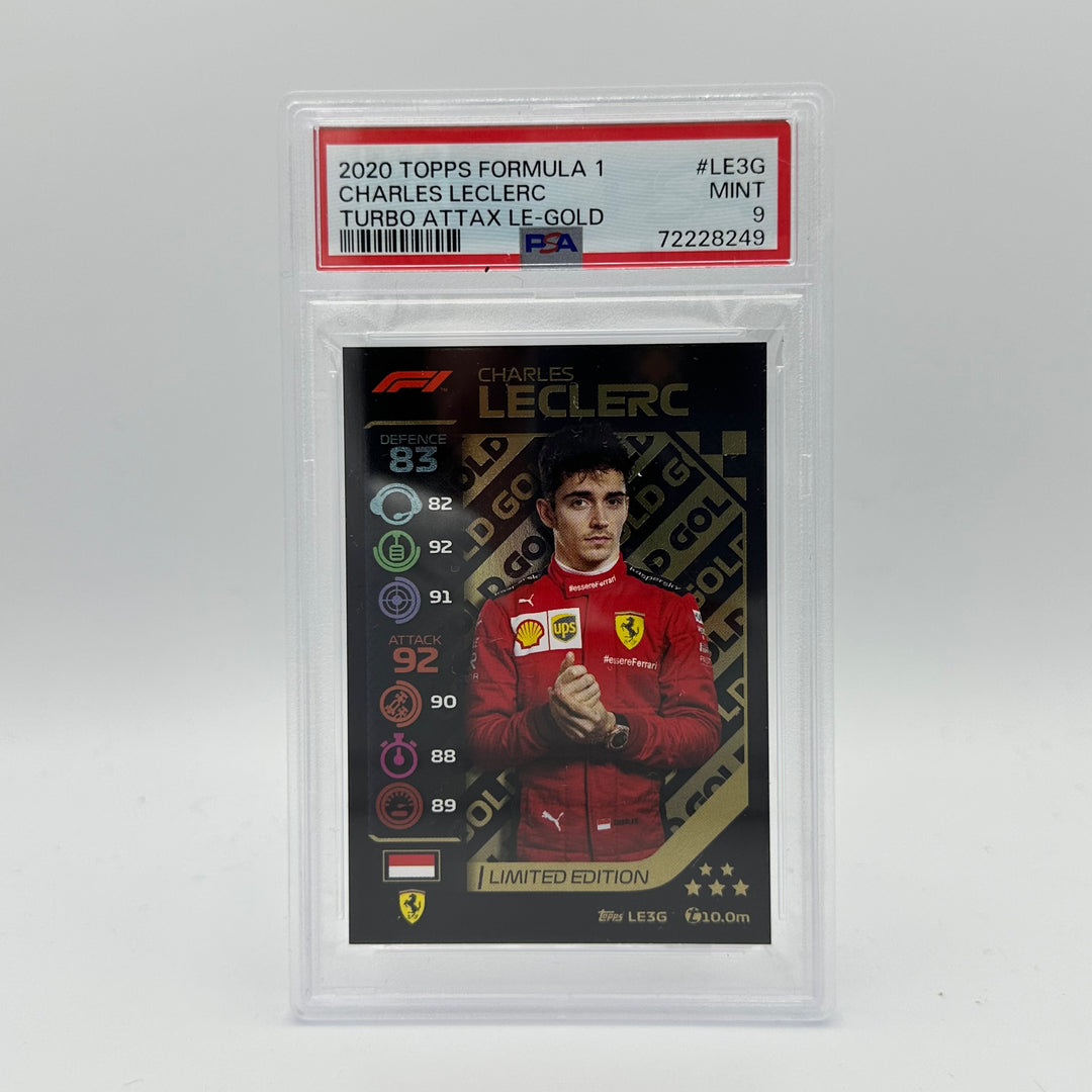 PSA 9 -   CHARLES LECLERC  #LE3G - LIMITED EDITION - GOLD