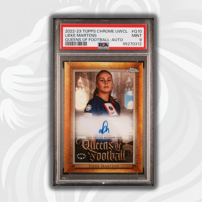 PSA 9 - Gold Auto - Lieke Martens #Q10 - Queens of Football - 2022/23 Topps Chrome UWCL