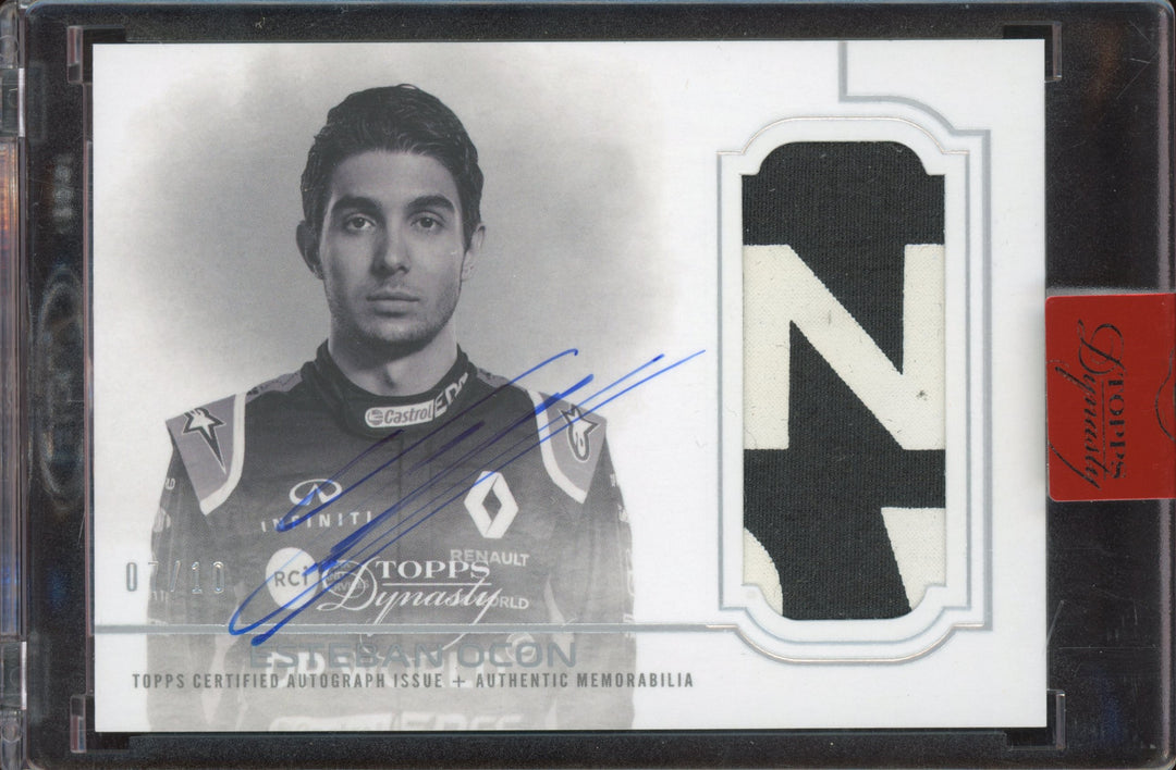 /10  Esteban Ocon #DAP-IIEC - Auto Patch - 2020 Topps Dynasty F1