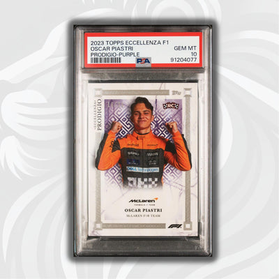PSA 10 - 18/25 Oscar Piastri - Purple - 2023 Eccellenza F1 Prodigio
