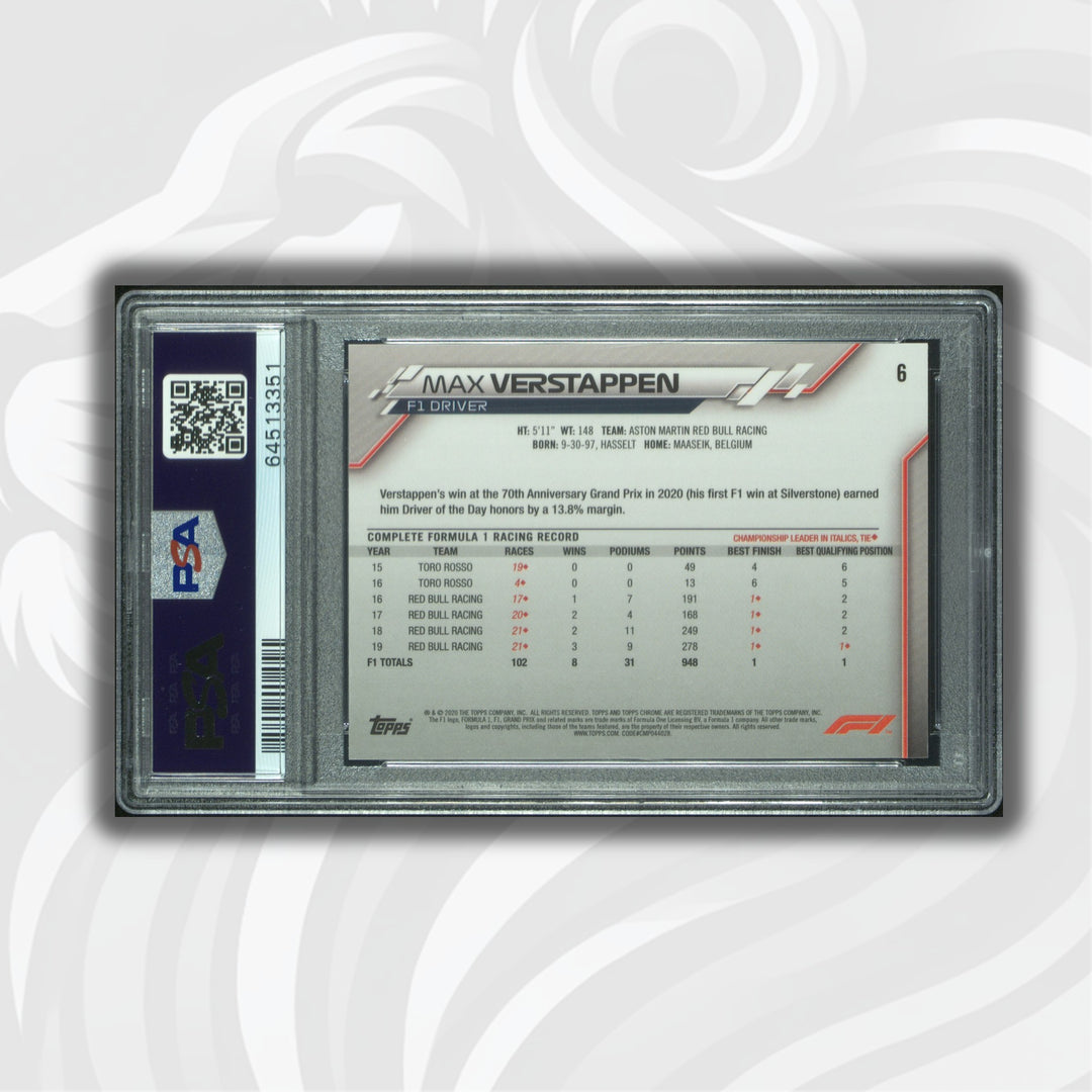 PSA 10 - Max Verstappen #6