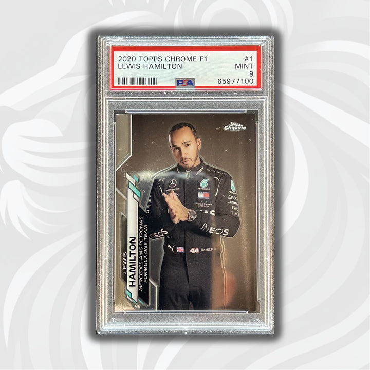PSA 9 - Lewis Hamilton #1 - 2020 Topps Chrome F1