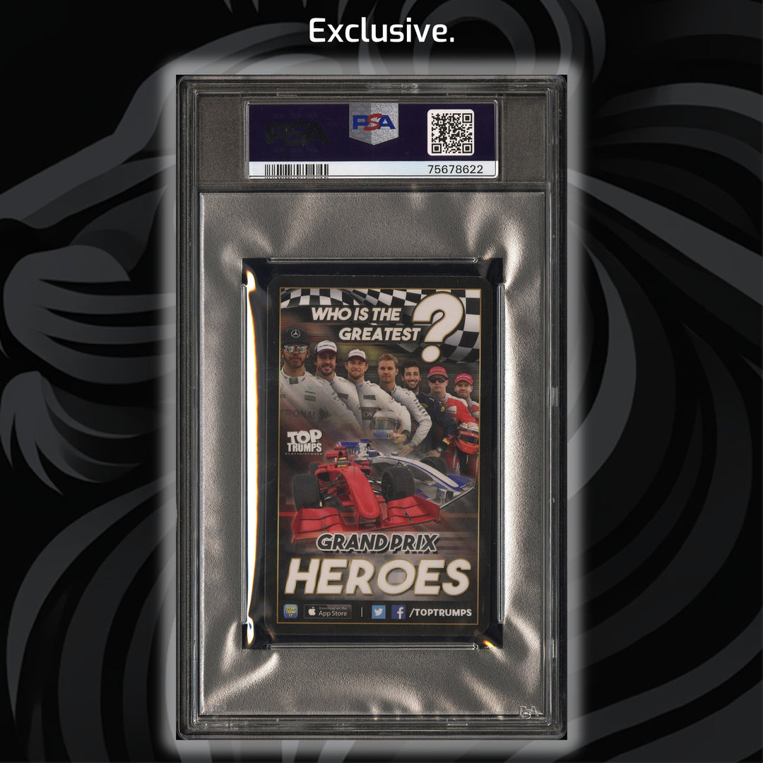 PSA 9 - Max Verstappen - 0 Wins - Top Trumps - 2016 Grand Prix Heroes - Rookie Card
