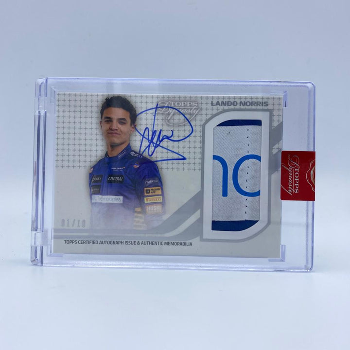 01/10 - Lando Norris - MCLaren #4 - Dynasty Autograph Patch LN-III