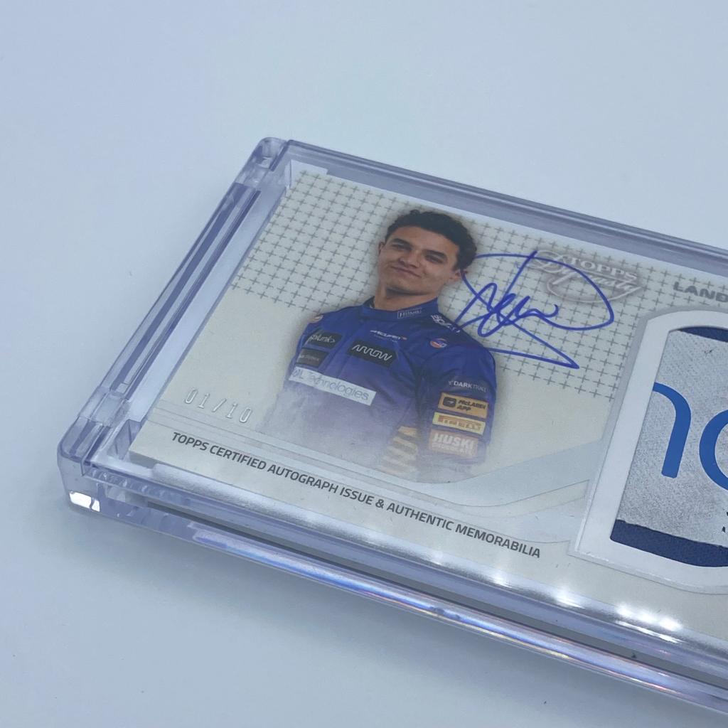 01/10 - Lando Norris - MCLaren #4 - Dynasty Autograph Patch LN-III