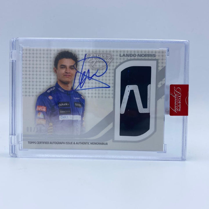08/10 Silver - Lando Norris #DAP-LN - Autographe Patch