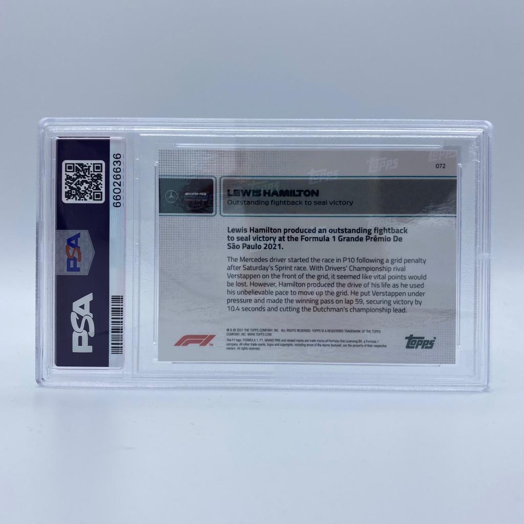 PSA 10 - 09/10 Lewis Hamilton  - Outstanding fighback to seal victory #72