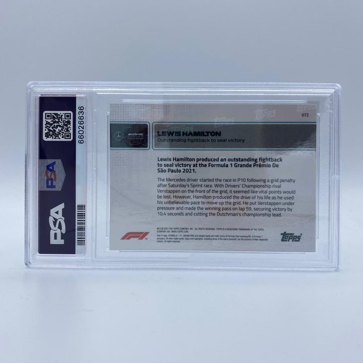 PSA 10 - 09/10 Lewis Hamilton  - Outstanding fighback to seal victory #72