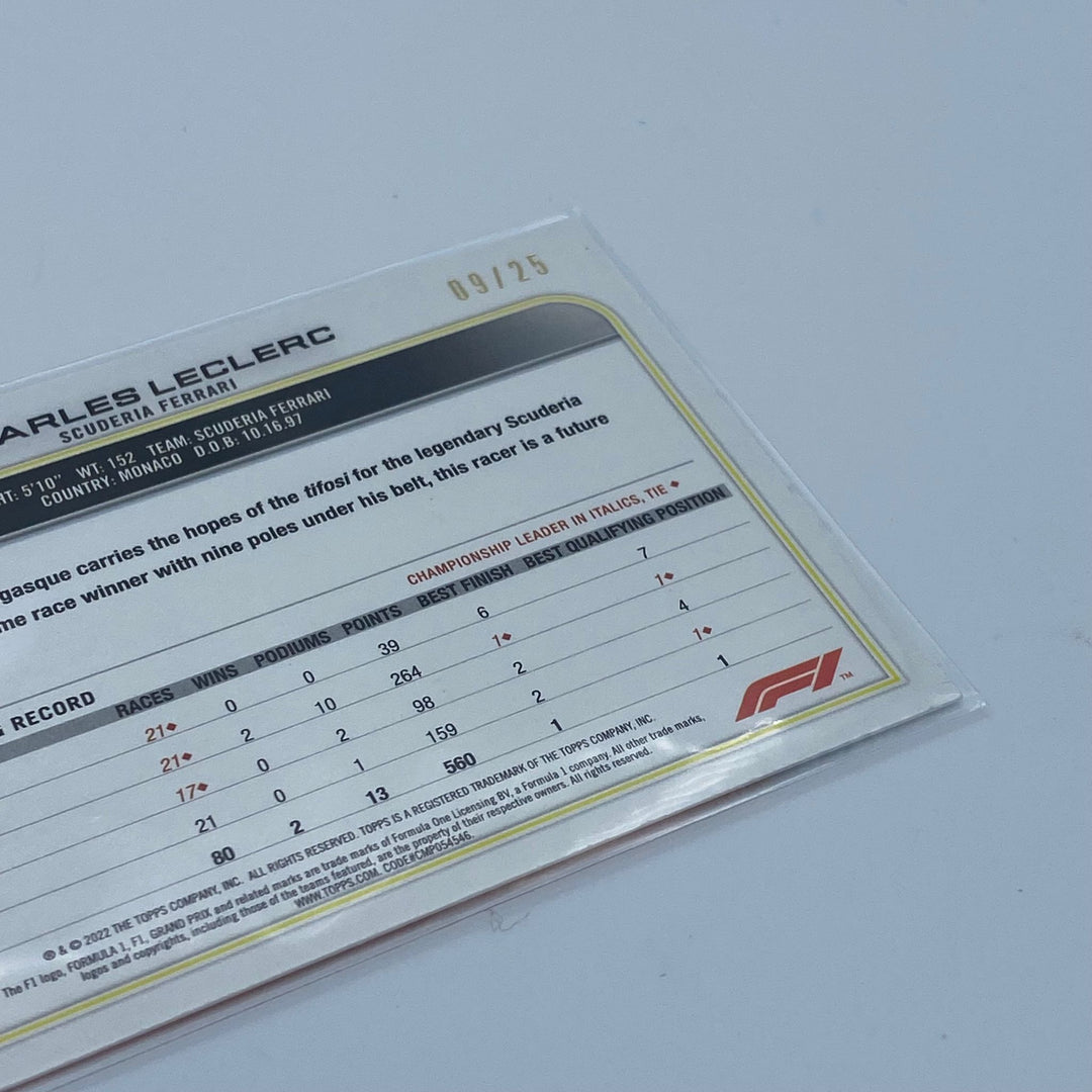 09/25 - Charles Leclerc #25 - 2022 Topps Formula 1