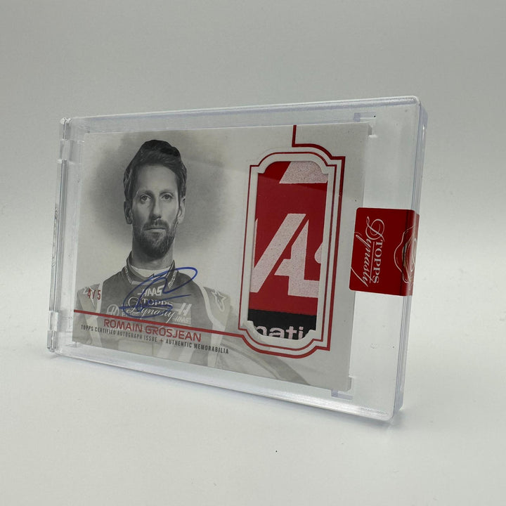 4/5 Romain Grosjean - Haas F1 Team - Dynasty Autograph Patch IRG