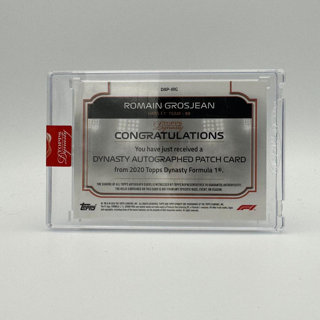 4/5 Romain Grosjean - Haas F1 Team - Dynasty Autograph Patch IRG