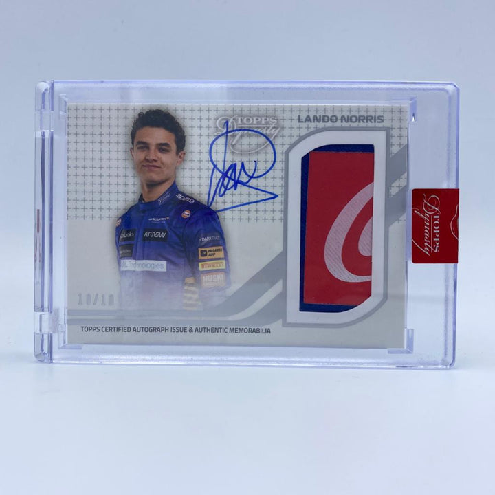 10/10 - Lando Norris - MCLaren #4 - Dynasty Autograph Patch LN-III