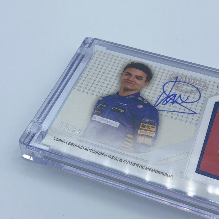 10/10 - Lando Norris - MCLaren #4 - Dynasty Autograph Patch LN-III