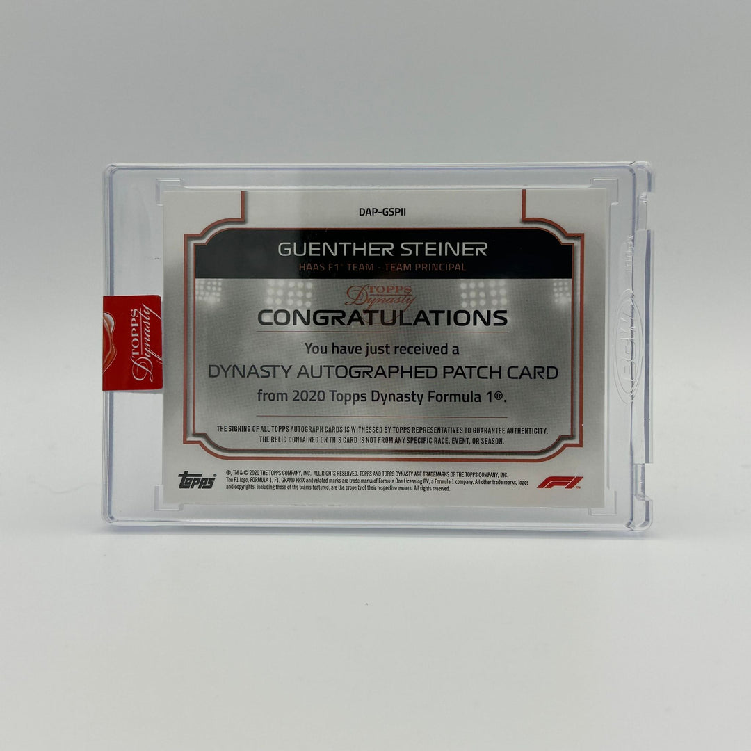 1/5 Guenther Steiner - Haas F1 Team - Dynasty Autograph Patch GSP-II