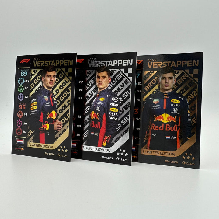 Max Verstappen #LE2G, #LE2S, #LE2B - Limited Edition - Gold, Silver, Bronze.