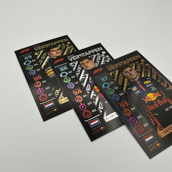 Max Verstappen #LE2G, #LE2S, #LE2B - Limited Edition - Gold, Silver, Bronze.