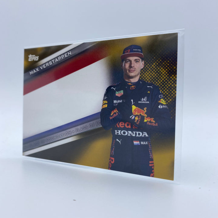 23/50 Max Verstappen - Flags Of Foundation #FF-MV - Gold Parallel