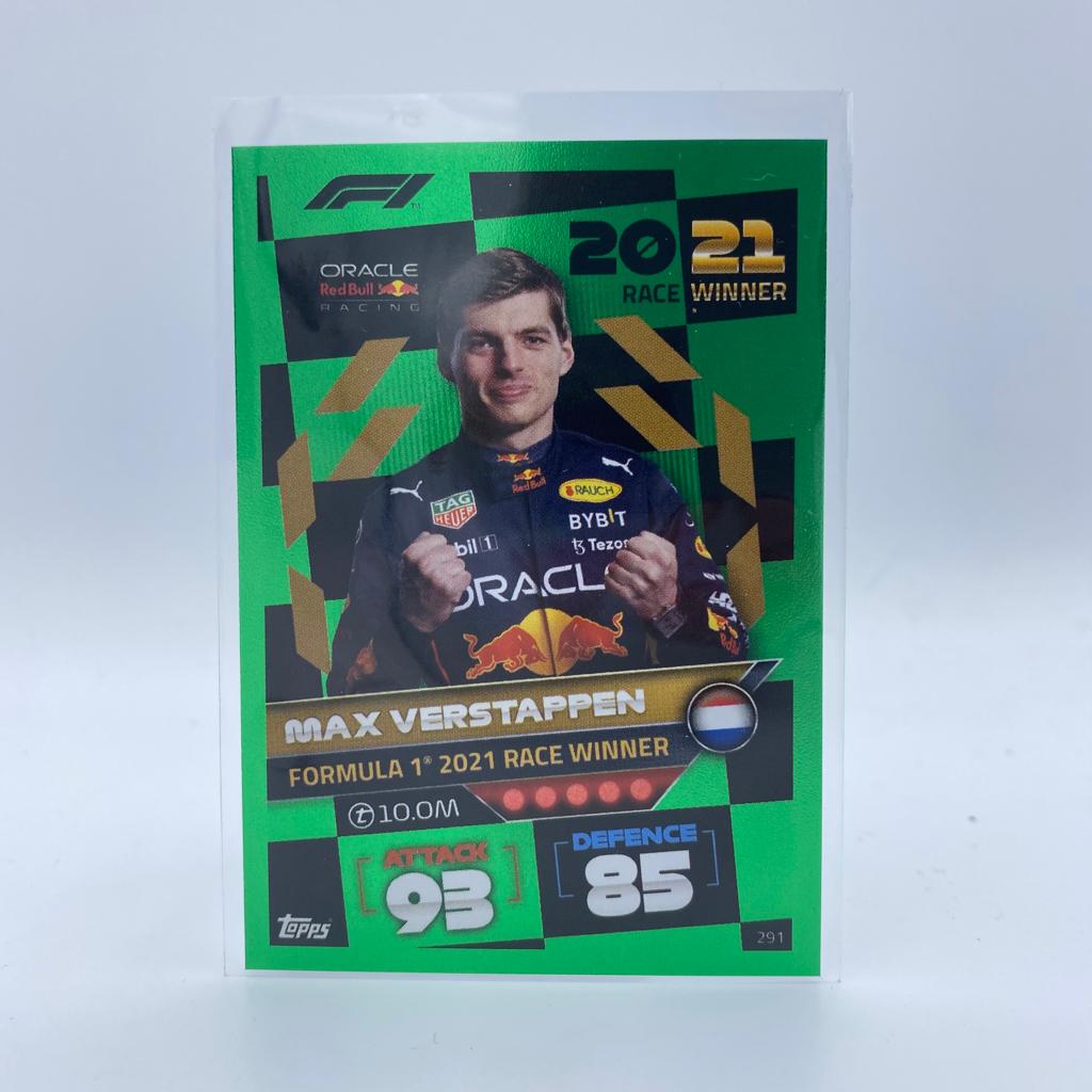 465/500 Max Verstappen #291 - 2021 Race Winner - Turbo Attax 2022