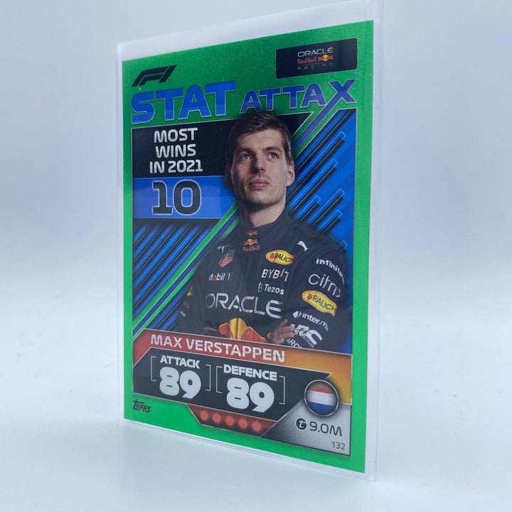 284/500 Max Verstappen #132 - F1 Stat Attax Most Wins - Turbo Attax 2022