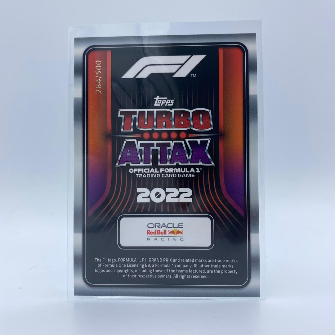 284/500 Max Verstappen #132 - F1 Stat Attax Most Wins - Turbo Attax 2022