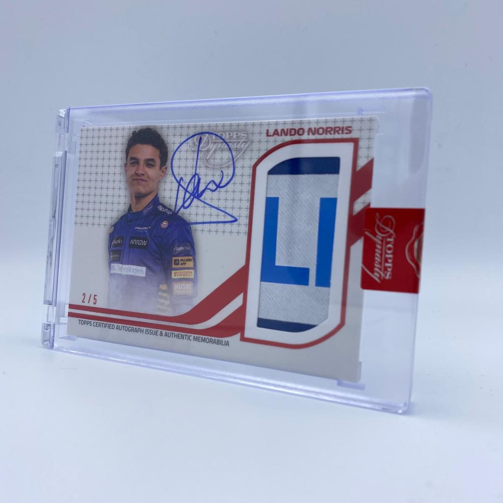 2/5 - Lando Norris #DAP-LNIII - McLaren - Dynasty Autograph Patch